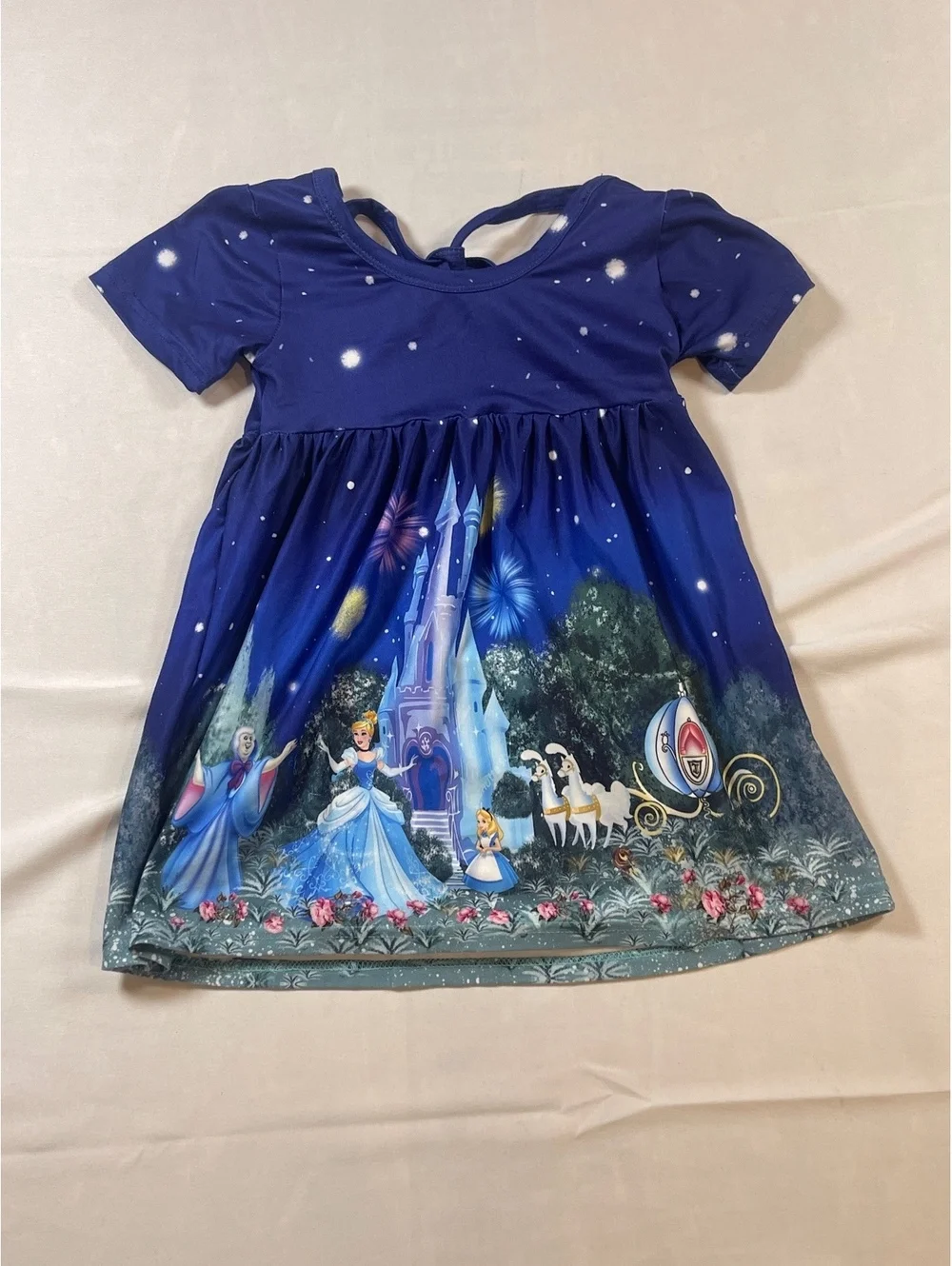Girls Size XS (12-18 months) Cinderella T-Shirt Dress
